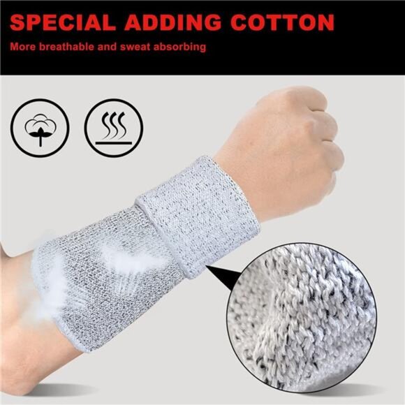 Arm Protectors for Thin Skin and Bruising Cut Resistant Arm Sleeves - Picture 3 of 14